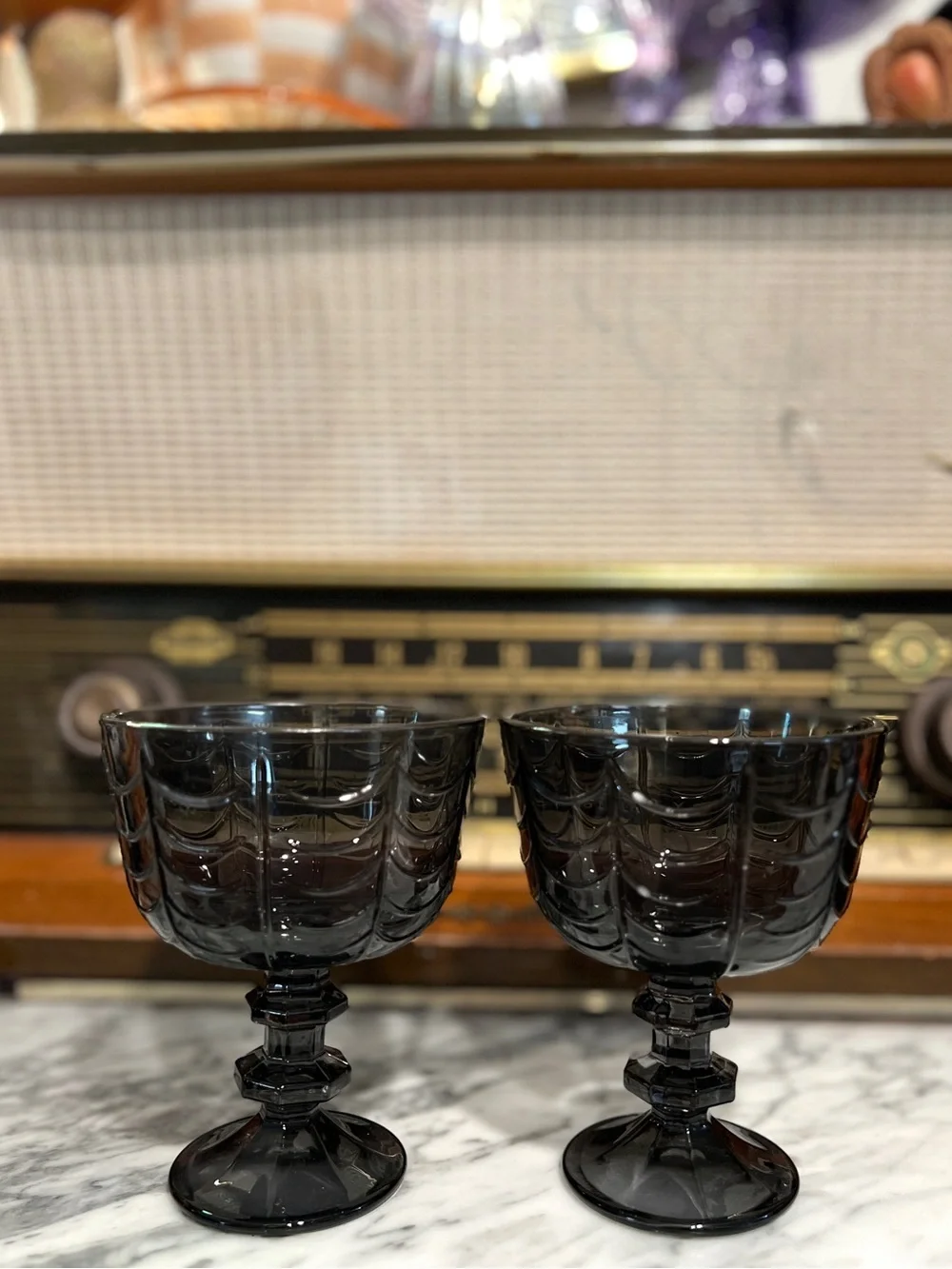 ✨NEW🖤Target Bullseye Playground 2026 Halloween Black Stemware Set🥂